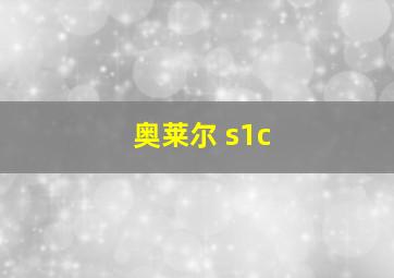 奥莱尔 s1c